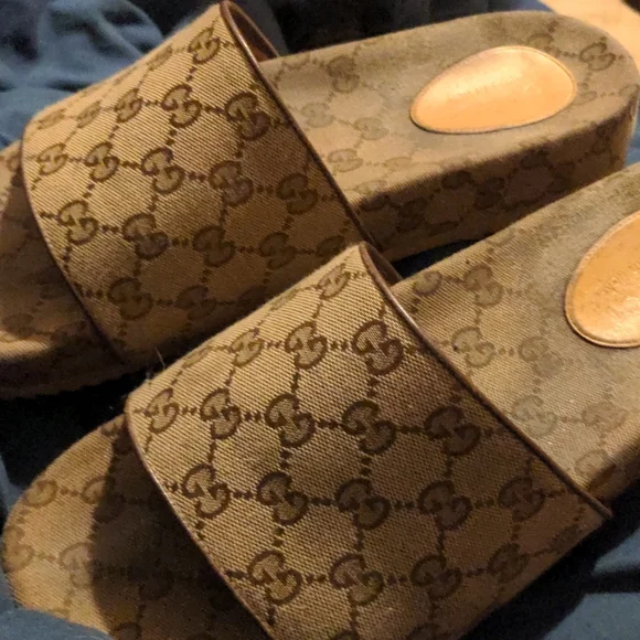 Gucci | Shoes | Gucci Slides Worn In Definitely But Could Be  display picture 2